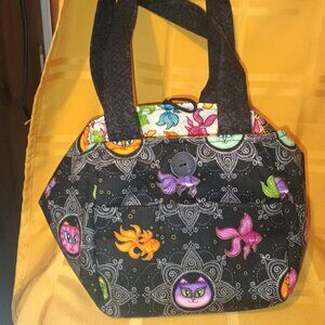 Laurel Burch small tote bag "whiskered Cats" design